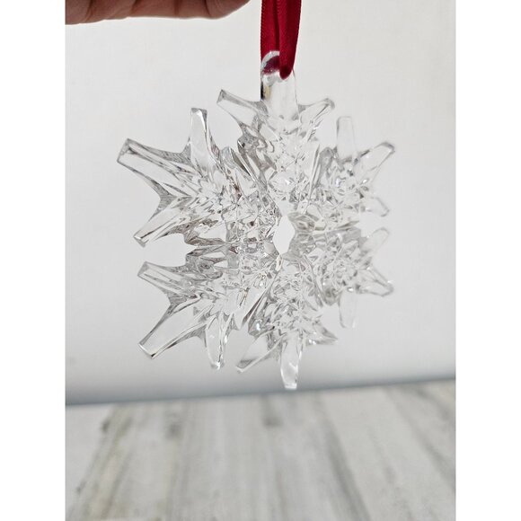 Waterford snowflake 2013 snowstar annual crystal ornament tree Xmas - Picture 3 of 6